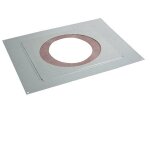 Poujoulat - pdse ramp. 0 - 40% 80 / 130 pgi - plaque distance de s�curit� - �tanche - pour plafond