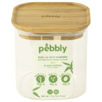 Pebbly - bo�te alimentaire verre et bambou 800ml