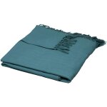 Couvre - lit, jeté de lit en coton coloris bleu canard - longueur 250 x profondeur 230 x hauteur 0, 1 ... Couvre - lit, jeté de lit en coton coloris bleu canard - longueur 250 x profondeur 230 x hauteur 0, 1 ...