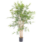 Pegane - plante artificielle haute gamme spécial extérieur en bambou artificiel, couleur verte - dim ... Pegane - plante artificielle haute gamme spécial extérieur en bambou artificiel, couleur verte - dim ...