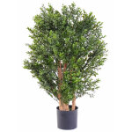 Pegane - plante artificielle haute gamme sp�cial ext�rieur / buis artificiel buisson, coloris vert - ...