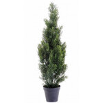 Pegane - plante artificielle haute gamme spécial extérieur / cyprès artificiel mini vert - dim : 93 x ... Pegane - plante artificielle haute gamme spécial extérieur / cyprès artificiel mini vert - dim : 93 x ...