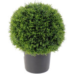 Pegane - plante artificielle haute gamme sp�cial ext�rieur / cypr�s artificiel vert - dim : d. 43 x h. ...