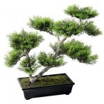 Plante artificielle haute gamme sp�cial ext�rieur / pin artificiel bonsai - dim : 42 x 48 cm pegane