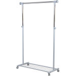 Portant simple en m�tal coloris gris clair - 95 x 105 x 44 cm pegane