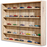 Pegane - vitrine murale pour miniatures en panneaux de particules coloris sonoma, l80 x p9, 5 x h60 cm ... Pegane - vitrine murale pour miniatures en panneaux de particules coloris sonoma, l80 x p9, 5 x h60 cm ...