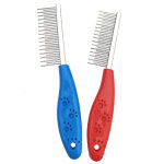 Peigne anti poux, 2pcs peigne chien, peigne chat, flea comb, �limine efficacement les poux et les puces ...