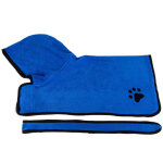 Peignoir pour chien serviette de bain pour chien avec ceinture de cagoule absorption d'eau super douce, ...