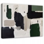 Peinture abstraite art deco structure pour chambre salon sur toile 120x80 cm