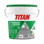Titan - peinture acrylique pour la dcoration des murs et des plafonds t - 3 blanc mat 4l 123000304.