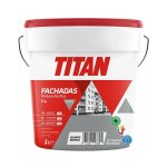 Peinture acrylique faades - mat - blanc - 1l - intrieur / extrieur titan
