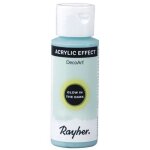 Peinture acrylique fluo phosphorescente 59 ml - bleu