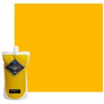 Peinture acrylique lessivable velours barbouille pour murs et plafonds - 1l - jaune akhenaton