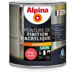 Peinture acrylique multisupports - satin conditionnement: 0, 5l - couleur: rouge corail - alpina