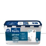 Ripolin - peinture blanc mat monocouche pour murs, plafonds, boiseries et radiateurs - 2, 5l