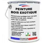 Peinture bois exotique rouge basque - 5 l - codeve bois - ral 3004 - rouge pourpre - pour la protection ...