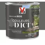 Peinture bois v33 couleurs d'ici gris feutr� 2 l