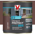 Peinture bois v33 direct protect rouge ombr 0, 5 l