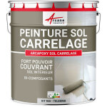 Peinture carrelage, sol, rsine, pour recouvrir, faence et carreaux : arcapoxy sol carrelage - 1 kg ...