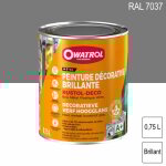 Durieu - peinture décorative antirouille rustol deco ral 7037 gris poussière brillant 0, 75l owatrol Durieu - peinture décorative antirouille rustol deco ral 7037 gris poussière brillant 0, 75l owatrol