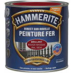Hammerite - peinture direct sur rouille laqu� - rouge basque ral 3004 - 0, 75 l