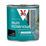 V33 - peinture ext�rieure multi - mat�riaux noir ral 9005 mat poudr� 0, 5l