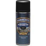 Hammerite - peinture fer aérosol direct sur rouille - satin noir - 400 ml Hammerite - peinture fer aérosol direct sur rouille - satin noir - 400 ml