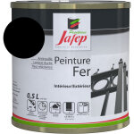 Peinture fer antirouille noir mat jafep 0, 5 l