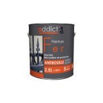 Peinture fer glyc�ro antirouille, blanc pur, 2, 5 litre int�rieur et ext�rieur.