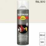 Rust - oleum - peinture de finition industrielle arosol hard hat ral 9010 blanc pur satin 500ml