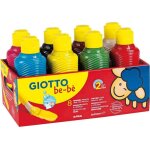 Peintures gouaches - giotto - lot de 8 - 250 ml - couleurs assorties - ultra - lavable