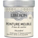 Peinture meuble  base de casine liberon blanc plume mat 500 ml