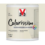 V33 - peinture multi - supports colorissim satin lin 0, 5 l V33 - peinture multi - supports colorissim satin lin 0, 5 l