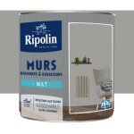 Ripolin - peinture murs, boiseries, radiateurs mat gris urbain 0, 5 l