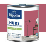 Ripolin - peinture murs, boiseries, radiateurs satin rose sarrasin 0, 5 l