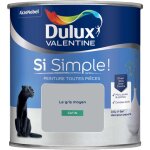 Dulux valentine - peinture toutes pi�ces si simple satin le gris moyen 0, 5 l