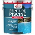 Peinture piscine, bassin b�ton, ciment, d�coration, imperm�able, bleu, blanc, gris, grise, jaune sable, ...