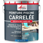 Arcane industries - peinture piscine carrelage - 5 kg (jusqu' 15m pour 2 couches) bleu ciel - ral 5015 ...