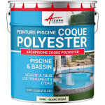 Peinture piscine, coque polyester, peinture hydrofuge, imperm�abilisante, piscine et bassin - 20 kg (jusqu'� ...