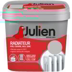 Peinture radiateur acrylique, fer, cuivre, alu, zinc - direct sans sous - couche - satin bton gris 0, ...