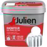 Peinture radiateur acrylique, fer, cuivre, alu, zinc - direct sans sous - couche - satin blanc 0, 75 ...