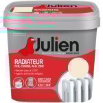 Peinture radiateur acrylique, fer, cuivre, alu, zinc - direct sans sous - couche - satin blanc cass ...