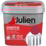 Peinture radiateur acrylique, fer, cuivre, alu, zinc - direct sans sous - couche - satin framboise 0, ...