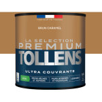 Peinture satin ultra couvrante brun caramel 0, 5 l