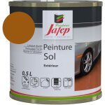 Peinture sol rouge rouille jafep 0, 5 l