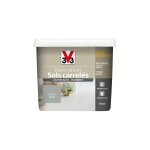 V33 - peinture rnovation sols carrels (carrelages - marbres) 2 en 1 satin titane 0, 75 l
