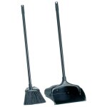 Rubbermaid - pelle � d�chets sur pied manche avec pelle et balai - fg253100bla / fg637400bla