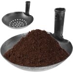 Pelle de jardin en m�tal, pelle de nettoyage de boue en fer, pelle � tamis robuste avec construction ...