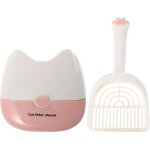 Pelle � liti�re murale pour chat avec support amovible et double filtre, id�ale pour un nettoyage facile ...