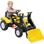 Pelle m�canique pour enfant, avec klaxon et p�dales, cadre m�tal jaune, 114 x 41 x 52 cm, � partir de ...